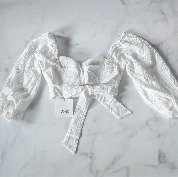 Aisha Puff Sleeve Tie Back - Picture 6 of 7